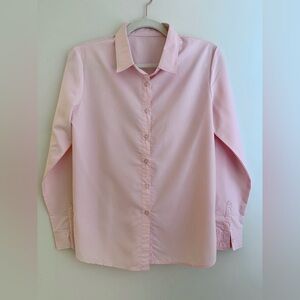 Light Pink Button-Up Blouse